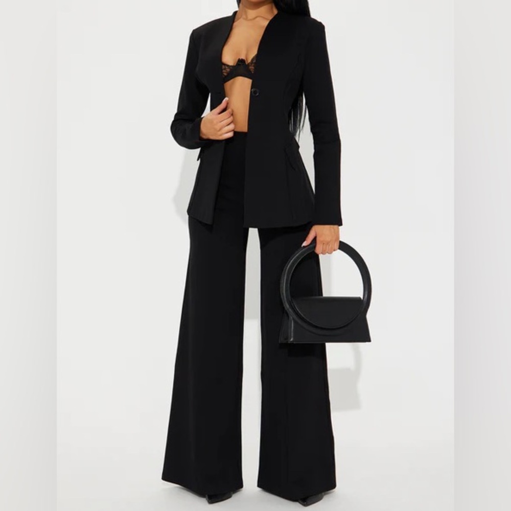 Black Sexy Blazer pant set